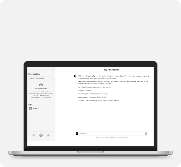 Superintelligence - an AI-driven Personal Digital Assistant